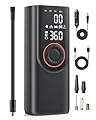 Tire Inflator Portable Air Compressor, Cordless 150 PSI DC 12V Air Pump for Car Tires, Super Powerful Air Pump for Car, Motorcycle, Bike, Ball
