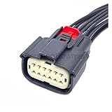 Molex de 12 pines for lámpara de luz de coche, enchufe de bobina de encendido, conector electrónico, arnés de cables Compatible con F~rd Che~rlet Buick 33482-1201 33472-1201(12P Female)
