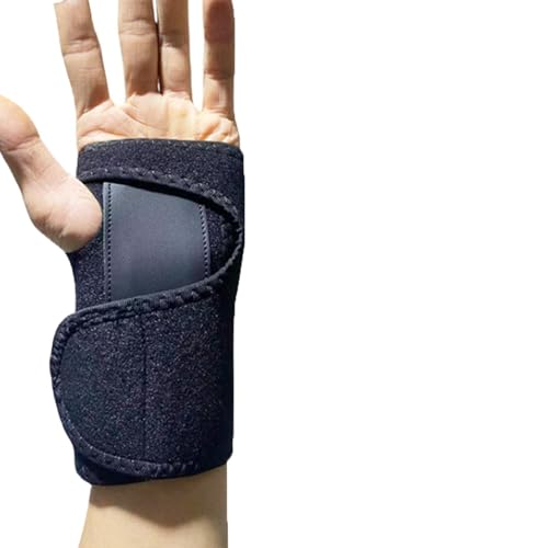 LEMLIN Muñequera (Mano Izquierda), Muñequera para Túnel Carpiano para Hombres y Mujeres con Férulas Aluminio Ferula Muñequeras,Vendaje de Muñeca, Brazalete para Brazo Derecho