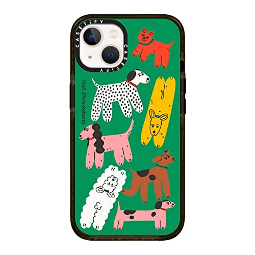 CASETiFY �C���p�N�g�P�[�X iPhone 13 - Dog Park iPhone Case by Tess Smith-Roberts - �N���A �u���b�N