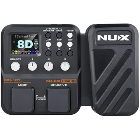 NUX MG-101 Multi Effects Pedal, 25 Classic Amp Models,512 samples IR Resolution, 46 Effects, Easy Live Streaming Cover