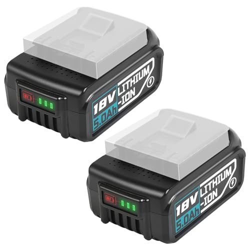 18V Ersatzakku Für Bosch Professional – 2 Stück, 5000 MAh, Mit LED-Anzeige, Kompatibel Mit BAT609, BAT618 U.a.