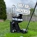 SNCIDSGE Golf Ball Launcher, Automatic Golf Ball Dispenser with Foot Pedal, 25-Ball Capacity Training Tee Machine with Foot Pedal for Indoor Outdoor Practice (Black,Full Package)