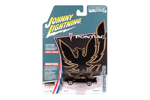 1986 Pontiac Trans Am negro 1:64 escala miniatura 3