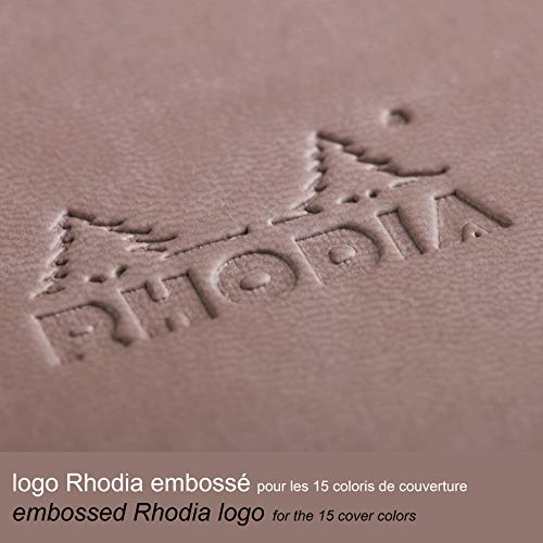 Rhodia Rhodiarama Webnotebook - Lined 96 Sheets - 5 1/2 X 8 1/4 - Taupe Cover (118744C) #TOP2