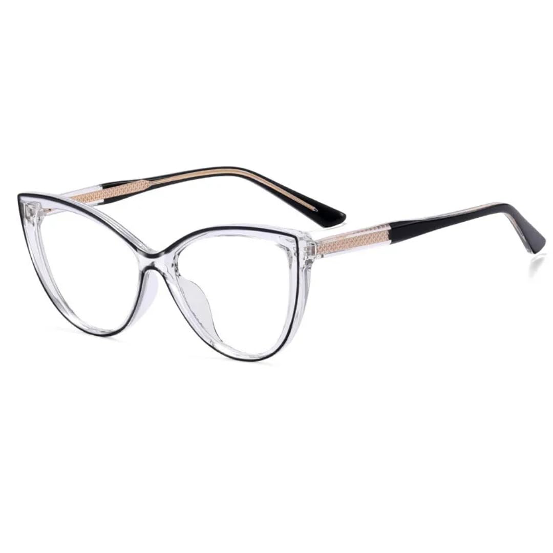 Montura de gafas de sol de moda con bisagra de primavera transparente