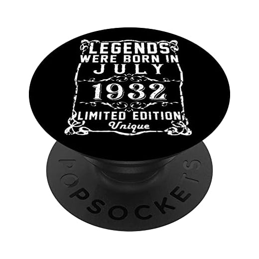 Cumpleaños Julio 1932 Edición Limitada Regalo Legend July PopSockets PopGrip Intercambiable