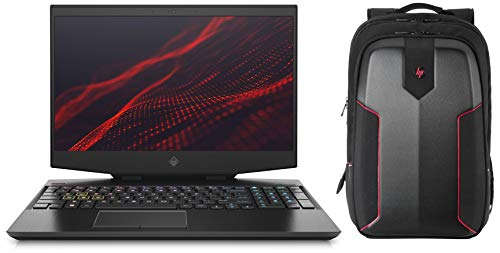 Image of HP Omen 15-dh0139TX Gaming Laptop (9th Gen i9-9880H /16GB /1TB HDD + 512GB SSD /Win 10 /8GB NVIDIA RTX 2080 Graphics) & Omen Gaming Backpack