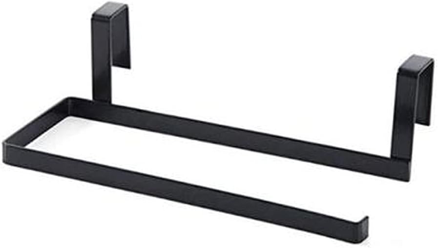 Wall-Mounted Stainless Steel Paper Towel Holder Rack Plastic Wrap Shelf Toilet Wiper Storage(OneColor)