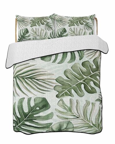 Litter Star Summer Tropical Sun-Kissed Foliage Twin XL Quilt Bedding