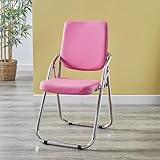 Klappstuhl Camping Hochlehner mit Metallrahmen Hoher Belastbarkeit Klappstühle Gepolstert Leicht Faltbar für Partys Hochzeiten Picknick Balkon Garten(Natural)