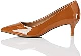  FIND Kitten Heel Court, Pumps, Braun (Toffee (Nude)), 38 EU (5 UK)