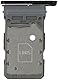 MMOBIEL Dual SIM Kartenhalter Kompatibel mit Samsung Galaxy S21 5G / S21-6.2 inch - 2021 - SIM Card Tray Schlitten - Inkl. Gummidichtung und SIM Pin - Phantom Grey/Schwarz