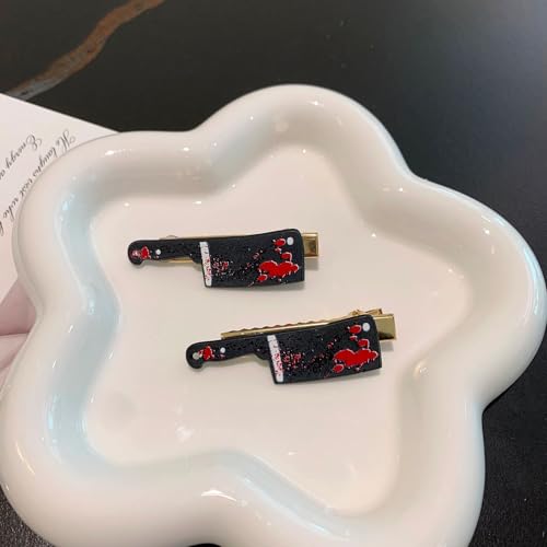 Set 5 mini pinzas para cabello estilo cuchillo negro miniatura 5
