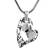 Produktbild SILVEGO Damen Anhänger aus 925 Sterling Silber mit Swarovski® Crystals Herz Größe 27 mm