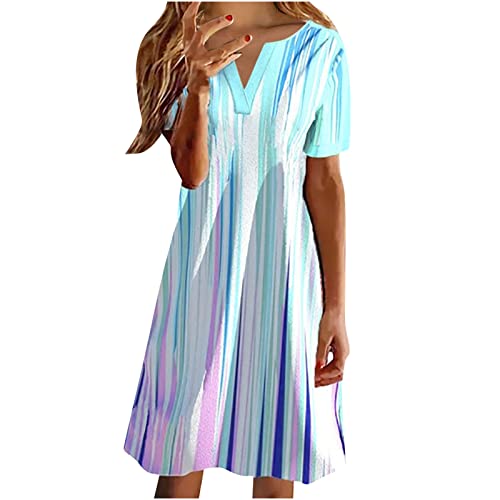 Kleider Damen Sale Angebote High Waist Boho Kleid Mini Strandkleid...