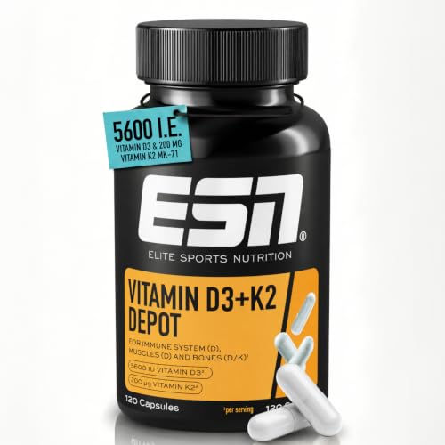 ESN Vitamin D3 + K2 Depot, 120 Kapseln – Ansicht 1