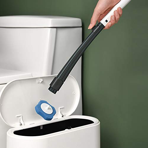 Wegwerp Toilet Wand Kit Wegwerp Hoofd Schoonmaakborstel met 8 Wegwerp Refill Hoofden Schoonmaakgereedschap - Image 4
