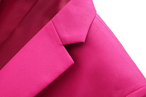 MOGU Mens Slim Fit Suit 2 Piece Tuxedo for Prom Business Wedding Dance (Suit Jacket + Pants)3