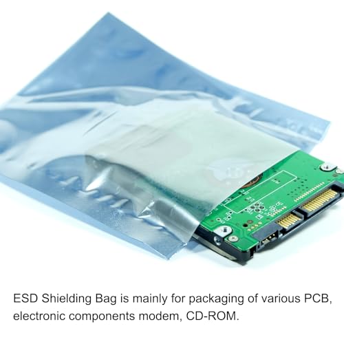 Image of MECCANIXITY 15Pcs Anti Static Bags ESD Shielding Bag Flat Open Top Anti Static Bag for Electronic Devices 11.8x15.7 Inch(300 * 400mm)