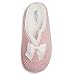 Laura Ashley Damen Hausschuhe Hausschuhe Damen Clog Slides mit Plüsch Fleece Innensohle, Blush Pink, Large