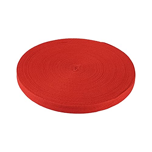 PandaHall 45 Meters 15mm Cotton Bunting Tape Red Twill Tape Herringbone Ribbons for Sewing Dressmaking Alterations Craft - Image 3