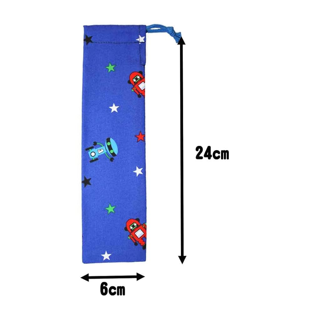 箸袋　歯ブラシ入れ　カトラリーケース　星 ハンドメイド 箸袋 歯ブラシ袋 カトラリー袋 巾着袋 星青タグ