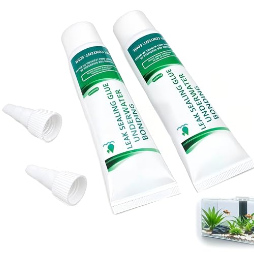 Adesivo silicone trasparente multiuso per piscine, liner e acquari – set 2x60 ml, resistente all'acqua, riparazione subacquea