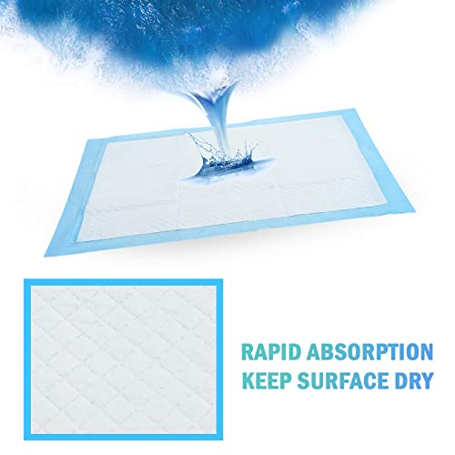 Image of Timoo 100 PCS Disposable Changing Pad Leak-Proof Baby Pets Underpad Bed Table Protector Mat, Soft Non-Woven Fabric, 17 Inches x 13 Inches