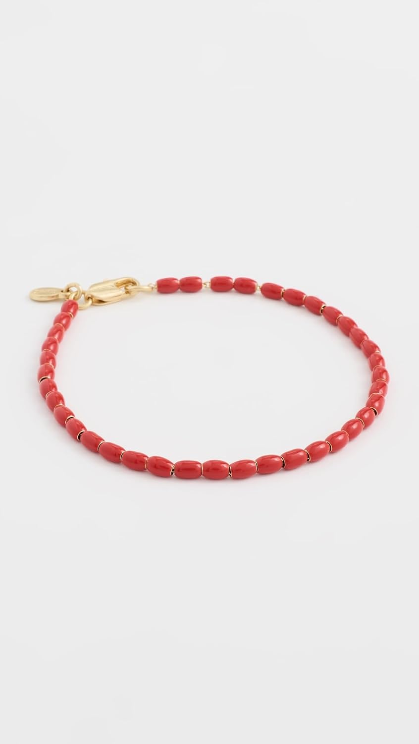 Enamelled Barrel Chain by Clare V.