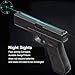 Night Sights,Front and Rear Handgun Sights Glow in The Dark for Glock Pistols, Fits Glock 17, 17L, 22, 23, 24, 26, 27, 33, 34, 35, 38 and 39 Sights Glow with Assembly Tools (Blue