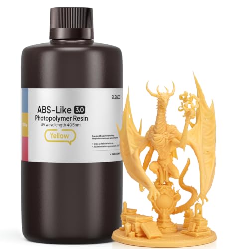 ELEGOO Upgraded ABS-Like Resin 3.0 Yellow 1KG