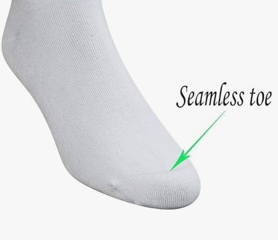 Image of Pure Cotton And Smell Free Men & Women Regular Formal Black Calf length combo Socks Anti-Slip | Sweat Absorbent | School socks | office socks | Sports | Running & Hiking