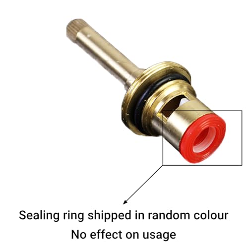 Ventil Keramik Oberteil Ersatz mit Hoher Stiel, DN15 Wasserhahn Ventiloberteil, Messing Wasserhahn-Kartusch für Duschen, Bad und Küche Hahn (76mm)