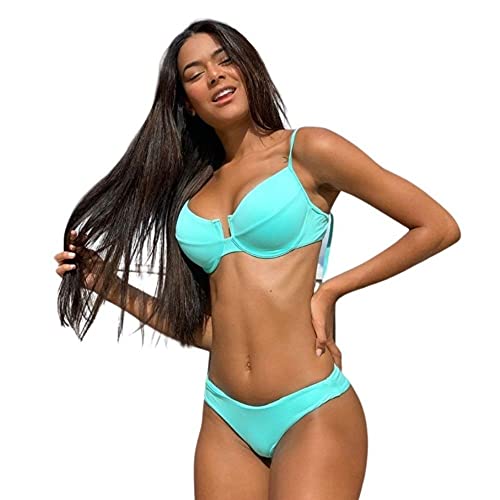 Biquini Rafa Brasil Top Meia Taça Retro Asa Delta - Biquini Top Retro Calcinha Asa Delta (M, Maldiva