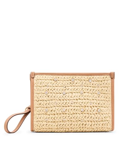 Pochette de poignet Anne Klein en paille pour ranger vos cartes