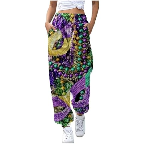 WILLBEST Women's Floral Embroidery Tracksuit Bottoms Cover