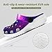 Toddler's Fashion Outdoor Beach Pool Shoes for Cute Summer Style, Purple Galaxy