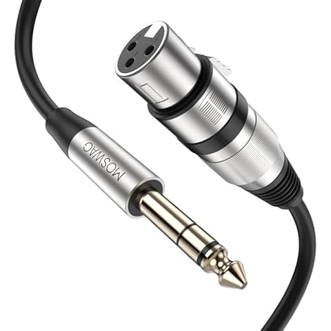 MOSWAG XLR to Jack Microphone Cable 1M Cover