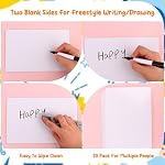 30PCS Dry Erase Whiteboards Dry Erase Answer Paddles Double Sided Paddles Mini White Boards 22 x 15 cm Dry Erasers Signs for Students Classroom Voting Games Teacher School Office Supplies
