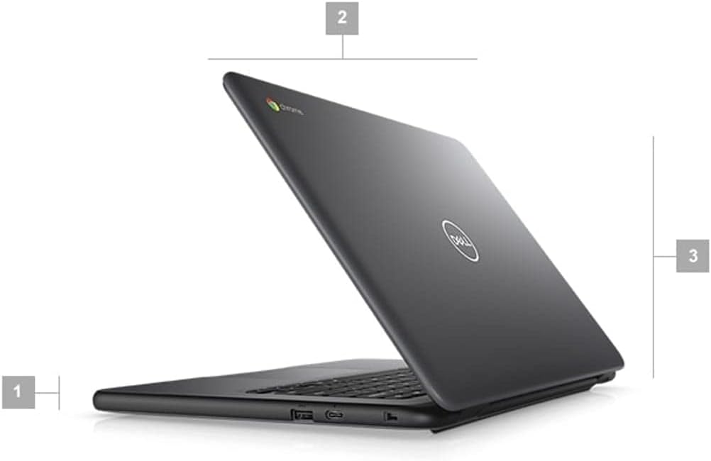Dell Chromebook 3400 Laptop | 14" 1366x768 HD | Celeron - N4000-32GB SSD Hard Drive - 4GB RAM | 2 cores @ 2.6 GHz Chrome OS Black (Renewed)