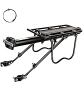 自転車用荷台 ブラック アルミ製 Amazon | ROCKBROS(ロックブロス)自転車 荷台 リアキャリア 後付け