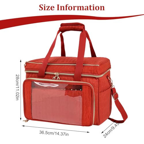 Sac fourre-tout à tricot grand volume avec sangle réglable - 3