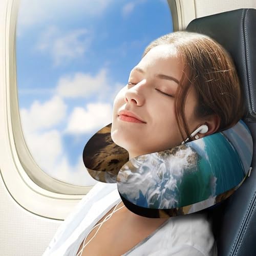 Almohada de espuma viscoelástica para viaje tamaño único miniatura 3