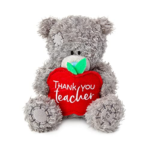 ME TO YOU Thank You Teacher Tatty Teddy Plush Bear 10cm High - Official Collection, Grey, Blue