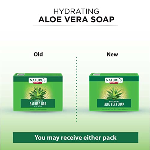 Image of NATURES ESSENCE Hydrating Aloe Vera Soap | Soap For Bath, 225Gm, Pack Of 3