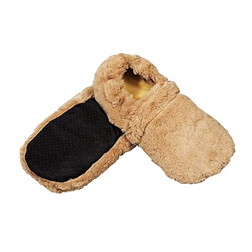 Pelucho - Chaussons chauffants Caramel - Made in France - Lavande et blé - Chaleur - Bien être - Pantoufle - Chaussons bouillotte Cover