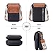 POIUGOYA Small Crossbody Bags for Women Trendy,Leather Triple Compartment Cell Phone Crossbody Wallet Purses with Card Slots