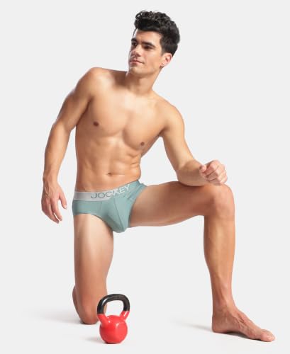Image of Jockey MM04 Men Microfiber Mesh Elastane Stretch Performance Active Wear Brief with StayDry Technology