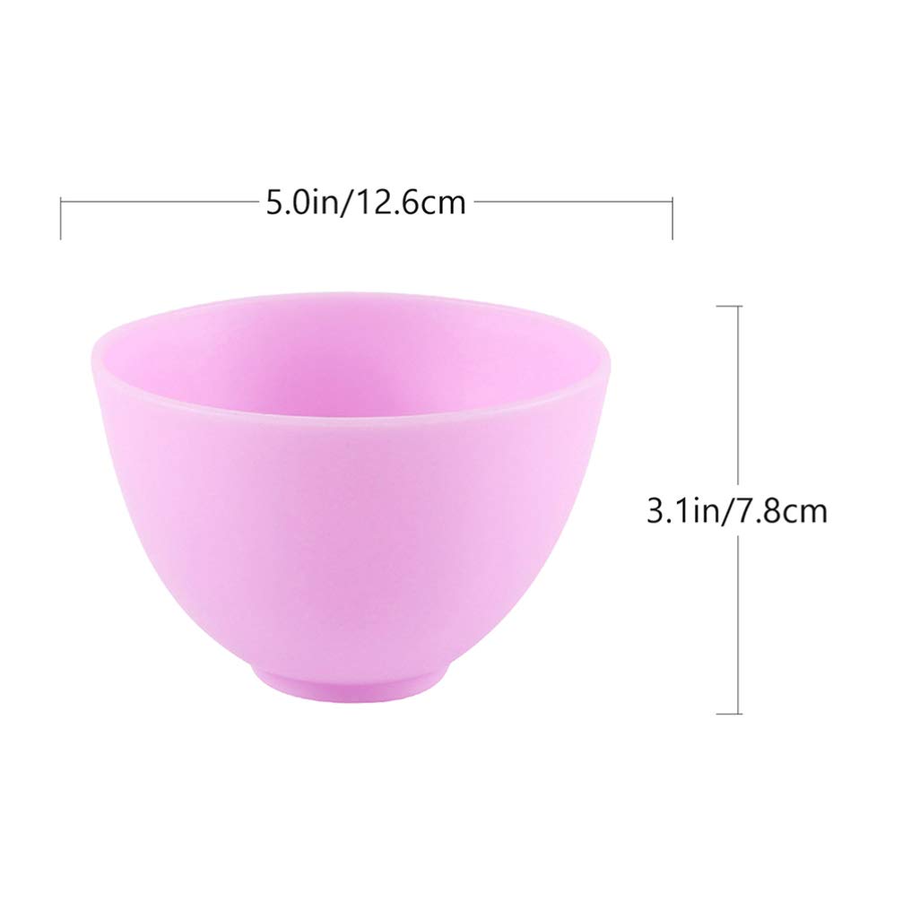 FOMIYES Facial Bowls Esthetician 3pcs Silicone Mixing Bowl Jelly Masks for Facials